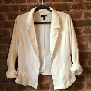 Clean Out Sale! Aqua Bloomingdales White Blazer